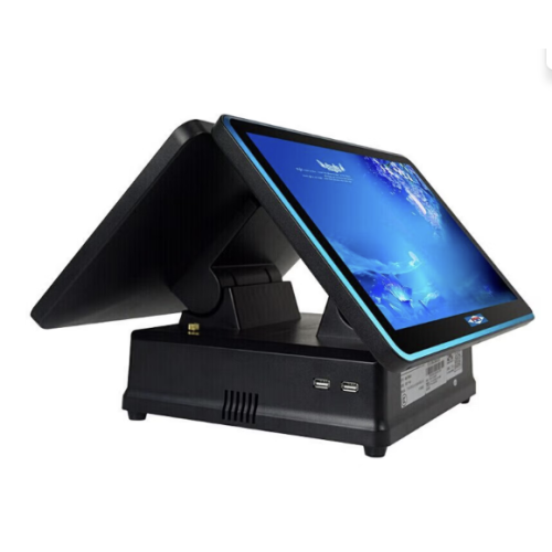 愛寶9882觸摸收銀機雙屏一體機市便利店煙草母嬰服裝奶茶外賣 【旗艦版軟件】零售版